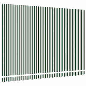 Náhradní látka na markýzu Zelená a bílá 430 x 295 cm Polyester - obrázek 4