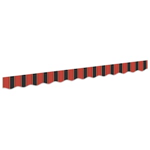 vidaXL Varikatusse katte asendamine Oranž ja Must 230 x 20 cm