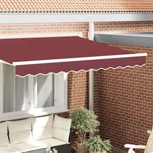 Zaslon tende Burgundija 230 x 20 cm Platno