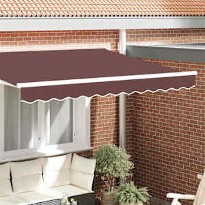 Zaslon tende Rjava 230 x 20 cm Platno