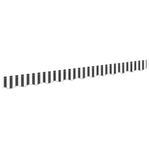 vidaXL Varikatusse katte asendamine Anthracite ja valge 230 x 20 cm