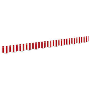 vidaXL Varikatusse katte asendamine Punane ja valge 230 x 20 cm