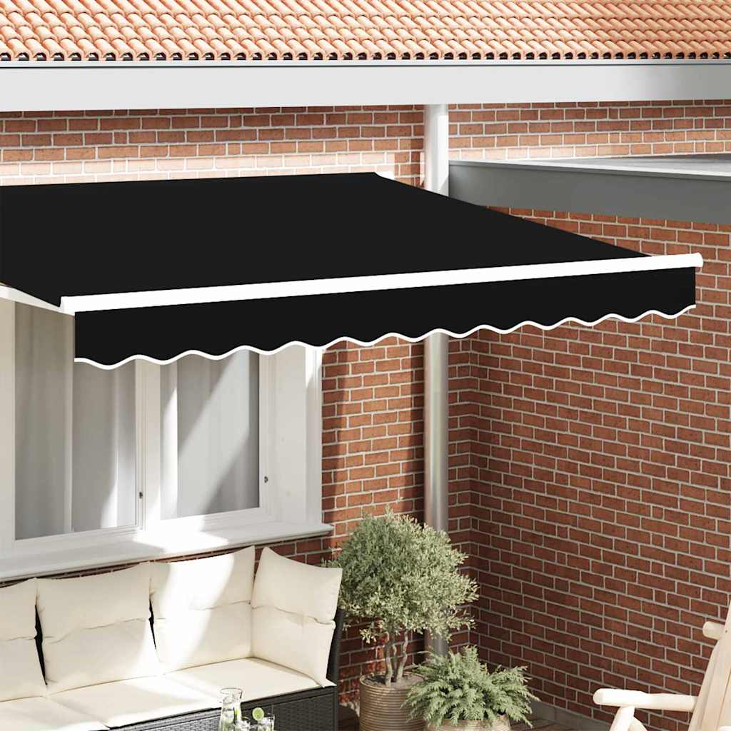 Markise Valance til 2,5 m ramme Sort 2,3x0,2 m
