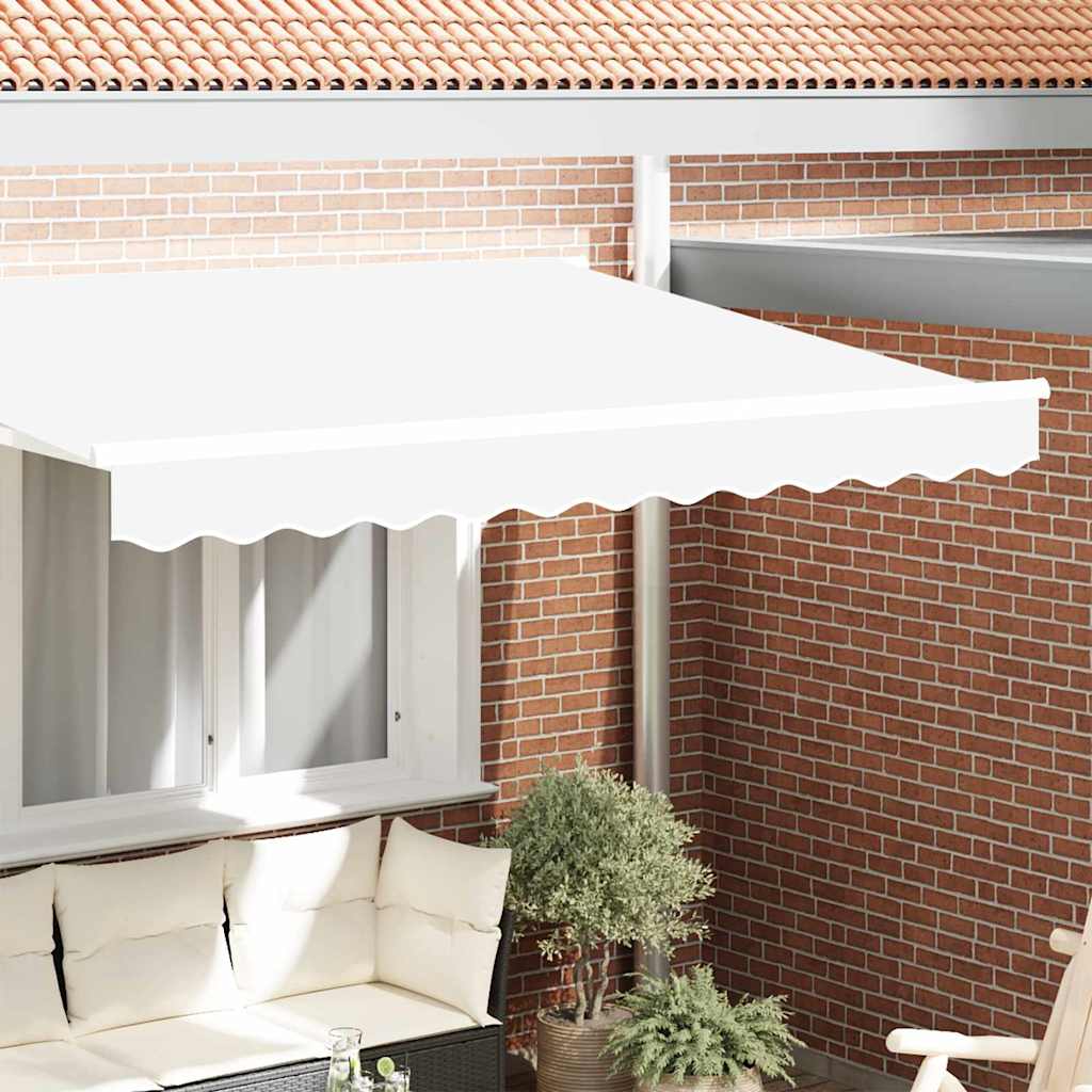 Markiisi Valance 3 m Rakenteelle Valkoinen 2.8x0.2 m