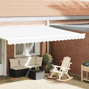 Zaslon tende Bela 430 x 20 cm Platno