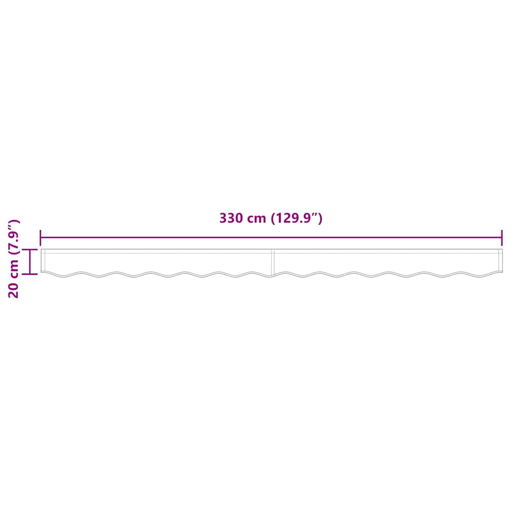 Markies Valance Lichtgrijs 330 x 20 cm Canvas image 8