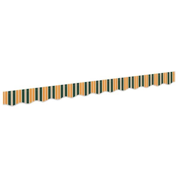 vidaXL Varikatusse katte asendamine Roheline ja Kollane 230 x 20 cm
