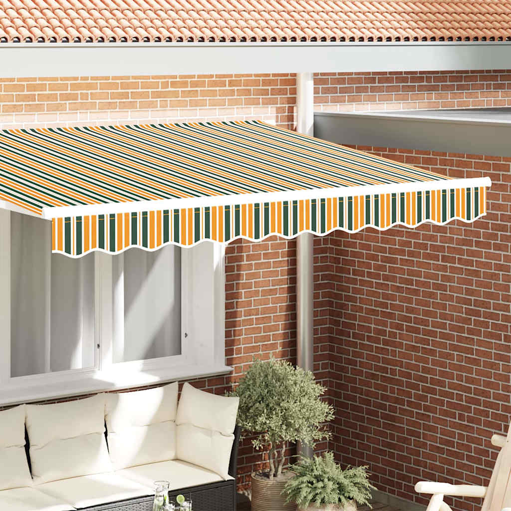 markise valance til 3 m ramme Grøn og Gul 2.8x0.2 m