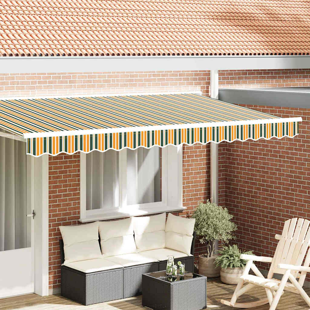 Varikatus 4 m raamile Roheline ja Kollane 3.8x0.2 m