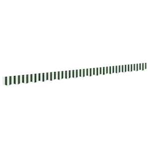 vidaXL Varikatusse katte asendamine Roheline ja Valge 380 x 20 cm