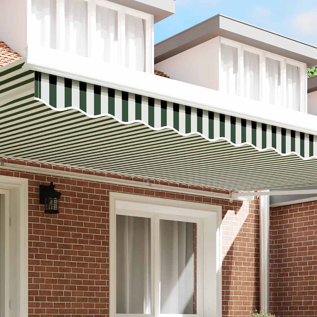 Markies Valance Groen en Wit 480 x 20 cm Canvas image 3