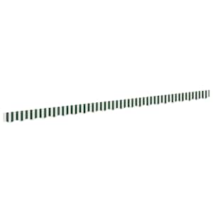 Markýza Zelená a bílá 480 x 20 cm plátno - obrázek 2
