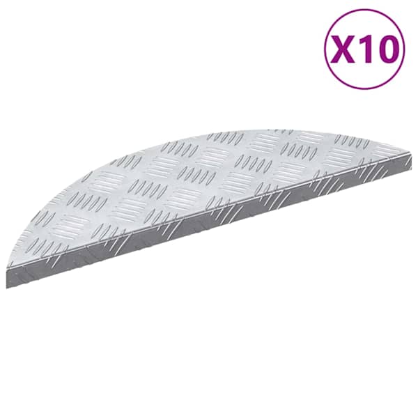 vidaXL Astme katte 10 tk 60 x 18 x 2,5 cm H&otilde;bedane Alumiinium Poolkuu