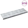 vidaXL Astme katte 10 tk 60 x 18 x 2,5 cm H&otilde;bedane Alumiinium