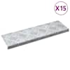 vidaXL Astme katte 15 tk 60 x 18 x 2,5 cm H&otilde;bedane Alumiinium