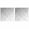 vidaXL Astme katte 2 tk 20 x 20 cm H&otilde;bedane Alumiinium Kandiline