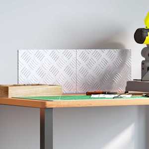 Stopnice Pravokotna 2 pcs srebrna 30 x 20 cm Aluminij