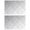 vidaXL Astme katte 2 tk 30 x 20 cm H&otilde;bedane Alumiinium Ristk&uuml;lik