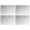 vidaXL Astme katte 4 tk 30 x 20 cm H&otilde;bedane Alumiinium Ristk&uuml;lik