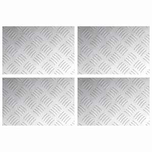 Schodové nášlapy Obdélníkový 4 pcs Stříbrná 30 x 20 cm Hliník - obrázek 2