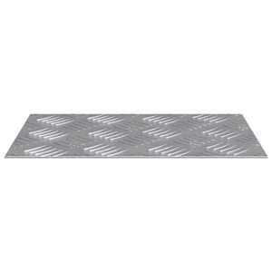 Schodové nášlapy Obdélníkový 4 pcs Stříbrná 30 x 20 cm Hliník - obrázek 4