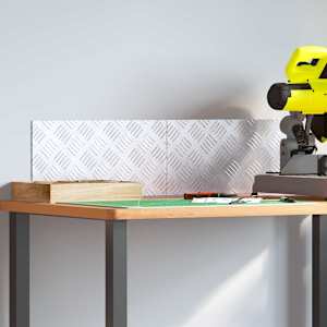 Stopnice Pravokotna 2 pcs srebrna 40 x 20 cm Aluminij