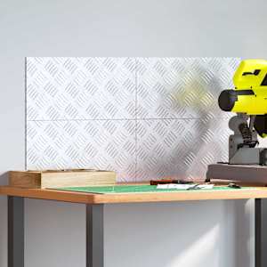 Stopnice Pravokotna 4 pcs srebrna 40 x 20 cm Aluminij