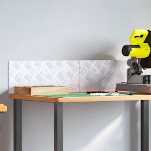 Stopnice Pravokotna 2 pcs srebrna 50 x 20 cm Aluminij