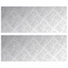 vidaXL Astme katte 2 tk 50 x 20 cm H&otilde;bedane Alumiinium Ristk&uuml;lik