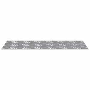 Schodové nášlapy Obdélníkový 4 pcs Stříbrná 50 x 20 cm Hliník - obrázek 4