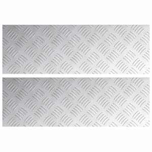 Schodové nášlapy Obdélníkový 2 pcs Stříbrná 60 x 20 cm Hliník - obrázek 2