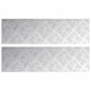 vidaXL Astme katte 2 tk 70 x 20 cm H&otilde;bedane Alumiinium Ristk&uuml;lik