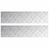 vidaXL Astme katte 2 tk 80 x 20 cm H&otilde;bedane Alumiinium Ristk&uuml;lik