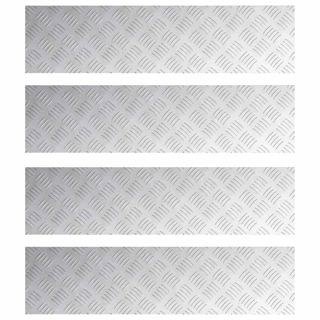 Thumbnail - vidaXL Rautenscheiben 4 pcs Silber 80 x 20 cm Aluminium