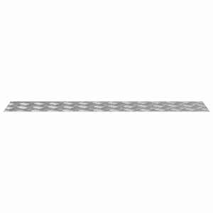 Schodové nášlapy Obdélníkový 2 pcs Stříbrná 100 x 20 cm Hliník - obrázek 4