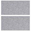 vidaXL Astme katte 2 tk 50 x 25 cm H&otilde;bedane Alumiinium Ristk&uuml;lik