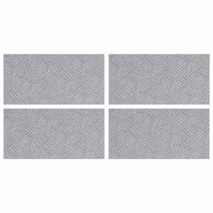 Schodové nášlapy Obdélníkový 4 pcs Stříbrná 50 x 25 cm Hliník - obrázek 2