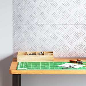 Stopnice Pravokotna 4 pcs srebrna 50 x 25 cm Aluminij