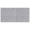 vidaXL Astme katte 4 tk 50 x 25 cm H&otilde;bedane Alumiinium Ristk&uuml;lik
