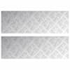 vidaXL Astme katte 2 tk 75 x 25 cm H&otilde;bedane Alumiinium Ristk&uuml;lik