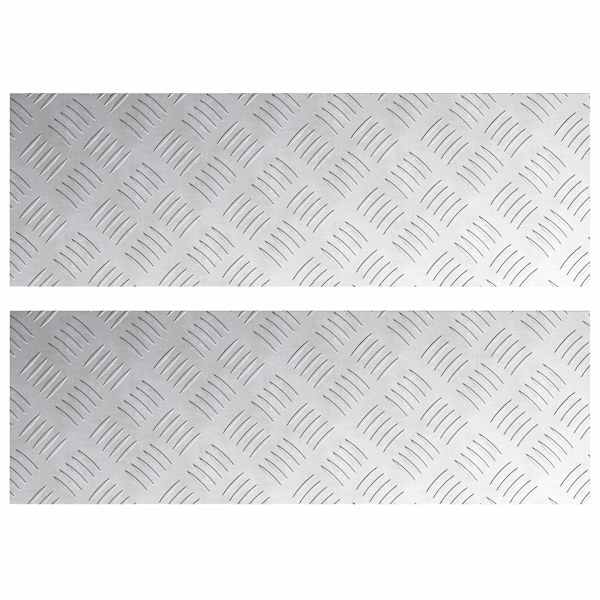 vidaXL Astme katte 2 tk 75 x 25 cm H&otilde;bedane Alumiinium Ristk&uuml;lik