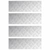 vidaXL Astme katte 4 tk 75 x 25 cm H&otilde;bedane Alumiinium Ristk&uuml;lik