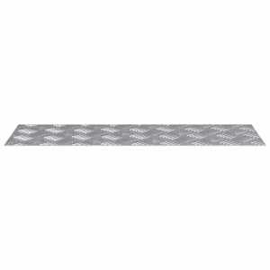 Schodové nášlapy Obdélníkový 2 pcs Stříbrná 75 x 25 cm Hliník - obrázek 4
