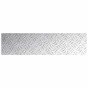 Schodové nášlapy Obdélníkový 4 pcs Stříbrná 100 x 25 cm Hliník - obrázek 5