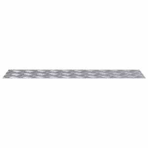 Schodové nášlapy Obdélníkový 4 pcs Stříbrná 100 x 25 cm Hliník - obrázek 4