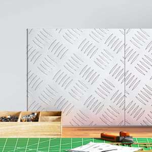 Stopnice Kvadrat 2 pcs srebrna 30 x 30 cm Aluminij