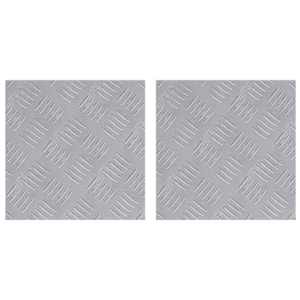 Schodové nášlapy Čtvercový 2 pcs Stříbrná 30 x 30 cm Hliník - obrázek 2