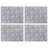 vidaXL Astme katte 4 tk 40 x 30 cm H&otilde;bedane Alumiinium Ristk&uuml;lik
