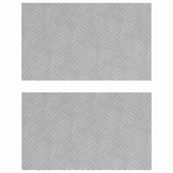 vidaXL Astme katte 2 tk 50 x 30 cm H&otilde;bedane Alumiinium Ristk&uuml;lik