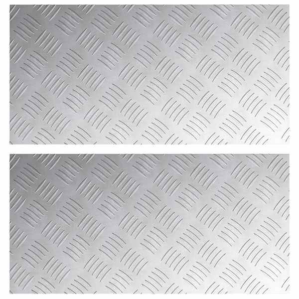 vidaXL Astme katte 2 tk 60 x 30 cm H&otilde;bedane Alumiinium Ristk&uuml;lik